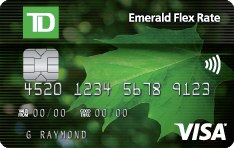 TD Emerald Flex Rate Visa* Card
