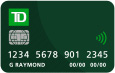 Front of a TD Credit Card