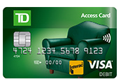 Image of a TD Canada Trust Access Card