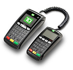 Easy to use countertop POS device with external PINpad that accepts payments quickly and securely.