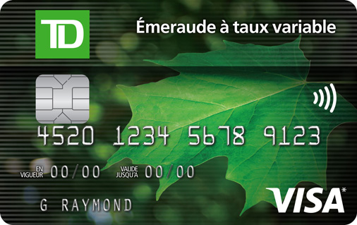 Carte Visa TD Émeraude
